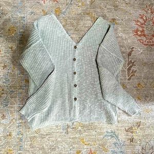 Hippie Rose Button Back Sweater